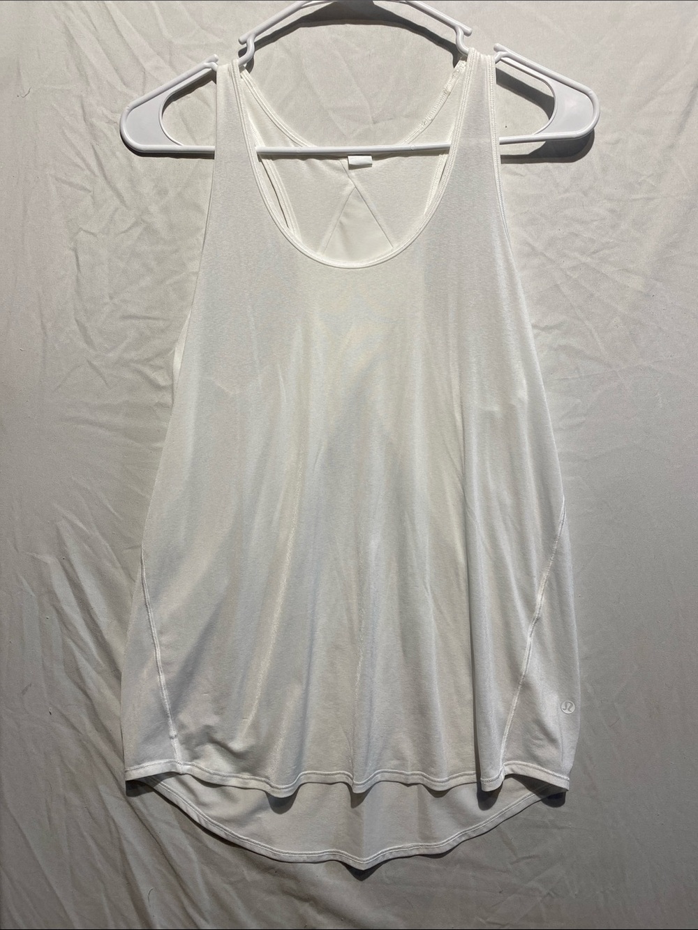 lululemon athletica White Racerback Tank Top